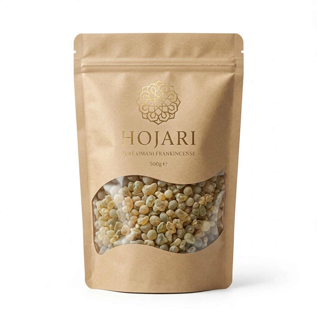 HOJARI Premium Royal Omani Frankincense - 500g Personal Pack